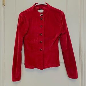 Velvet red jacket